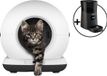 Zedar Automatische Kattenbak - Zelfreinigende Kattenbak - Met kattenbakmat, 3 rollen opvangzakjes en Zedar A600 voerautomaat