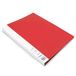 Waytex 931330R Documentenbeschermingsfolie, A4, 20 pagina's, premium polypropyleen, ondoorzichtig, 10 transparante hoesjes, rood