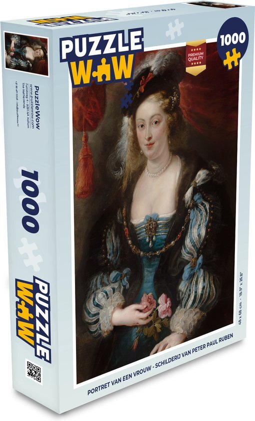 MuchoWow Puzzel een vrouw - Schilderij van Peter Paul Rubens - Legpuzzel - Puzzel 1000 stukjes volwassenen - Sinterklaas cadeautjes - Sinterklaas voor grote kinderen