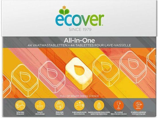 Ecover Vaatwastabletten All-in-One - 44 stuks