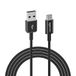 Amazon Basics USB-C-naar-USB-A 2.0-snellaadkabel, snelheid 480 Mbps, USB-IF-gecertificeerd, voor Apple iPhone 16/15, iPad, Samsung Galaxy, tablets, laptops, 6 ft (1,80 m), zwart
