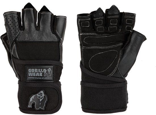 Gorilla Wear Dallas Wrist Wrap Gloves - Black - S