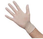 Merkloos Latex handschoenen wit gepoederd Maat L