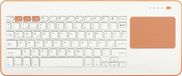 SilverHT Universeel Bluetooth Spaans Perzik, Wit Toetsenbord