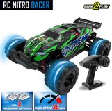 Gear2Play RC Nitro Racer Terreinwagen 1:18 - Groen/Blauw/Rood