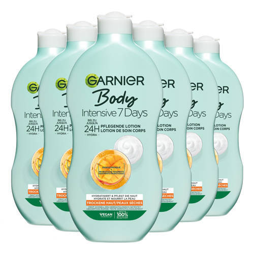 Garnier Garnier Body Intensive 7 Days Verzorgende Bodylotion met Mango-extract en Probiotica - voordeelverpakking - 6 x 400 ml