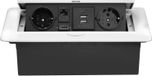 TD Prise encastrable avec 2 prises de norme européenne - USB - Hdmi TD interface réseau - Prise peu encombrante