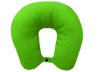 Lemos Home Nekkussen met microvezelvulling, nekkussen, comfortabel reiskussen voor vliegtuig, auto, kantoor, ideaal voor camping, vakantie en reis-gadgets (appelgroen)