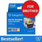 Easyprint Cartouches d'encre pour Brother LC421XL, Multipack (BK/C/M/Y), 1 pièce