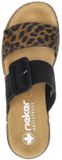 Rieker Slipper V2392-24 Bruin Zwart