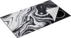 Chefcare Inductie Beschermer Abstracte Kunst - Zwart met Wit - 95x55 cm - Inductie Mat