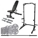 Taurus Krachttrainingsset - rack bench weights set 2