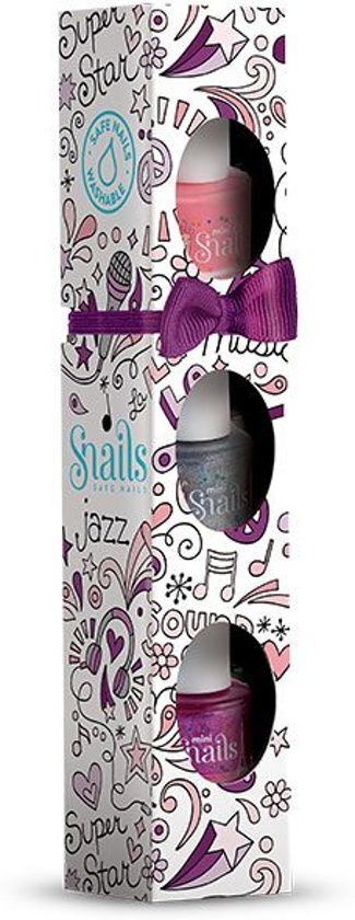 Snails Kinder Nagellak veilig afwasbaar PARIS Mini Pack van 3