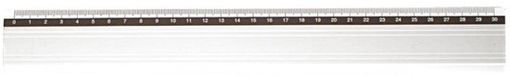 Wonday aluminium liniaal, 20 cm, millimeter schaalverdeling, anti-slip rubber