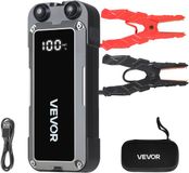 VEVOR Jump Starter Powerbank, Startbooster met Een Piekvermogen van 4000a, Inclusief Led-Zaklamp en Kabel, Geschikt voor Motoren tot 10 Liter Benzine/8 Liter Diesel. Draagbare Booster met Snelladen en Veiligheidsbescherming voor Noodgevallen