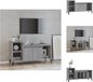 vidaXL TV-meubel 100x35x55 cm Bewerkt Hout Grijs Sonoma Eikenkleurig