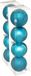 Jja Showroom And Head Office 8x stuks kerstballen turquoise blauw mix kunststof diameter 8 cm