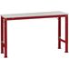 Manuflex AU8137.3003 Table d'appoint universelle spéciale avec plateau en plastique, l x P x H = 2000 x 1200 x 722-1022 mm Rouge rubis