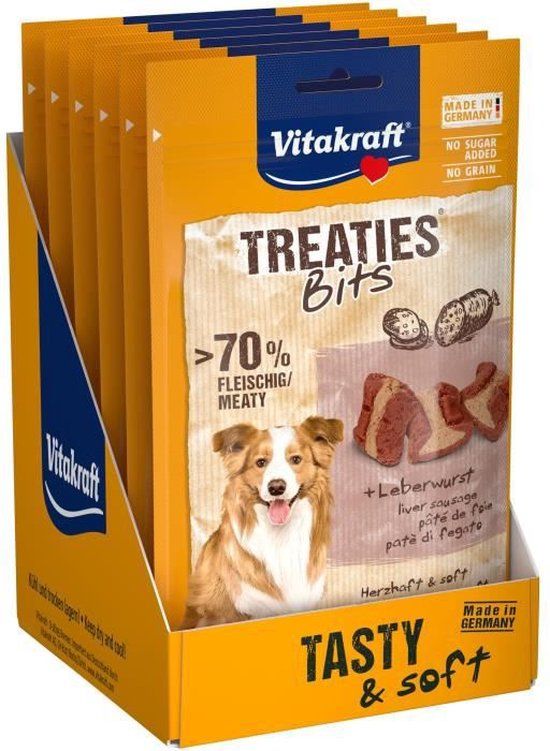 Vitakraft Treaties Bits - leverworst - 6 x 120g