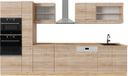 Vicco R-Line Unité de cuisine complète – 350 cm sans plan de travail chêne Sonoma/Goudkraft