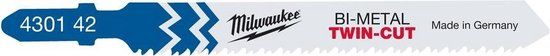Milwaukee Decoupeerzaagbladen T-schacht - 5 stuks - 4932430142