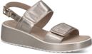 Caprice Dames Sandaal 9-28307-44 G-breedte Bruin Leer Sleehak 39 EU