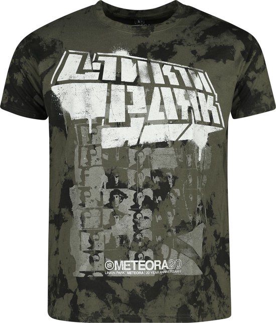 Linkin Park Spray Collage Heren T-shirt - groen - L