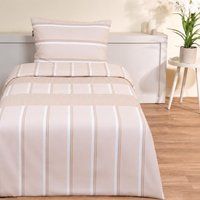 Mexx Home katoenen dekbedovertrek - beige