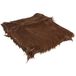 RAYHER 5301105 Pluche voor lang haar, 7 cm, zak 1 op maat, 30 x 48 cm, donkerbruin
