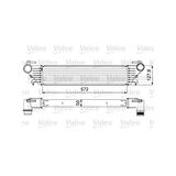 Valeo Intercooler, Inlaatluchtkoeler 818639