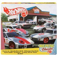 Hot Wheels Mattel JHF01 80e verjaardag 7 voertuigen met 7 mini-auto's, vanaf 3 jaar vanaf metaal