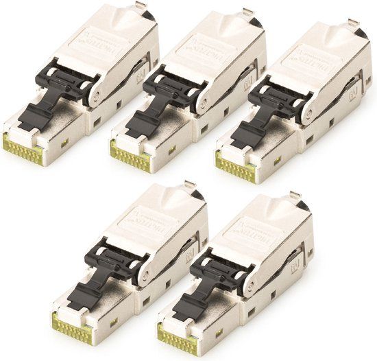 Digitus DN-93631-5 RJ45-inbouwmodule Keystone CAT 6A 5 stuk(s)