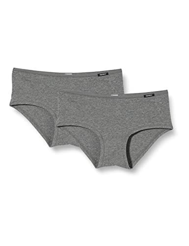 Skiny Damesslips (2 stuks) - Antraciet melange - Maat 40