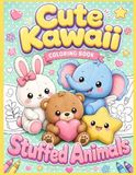 Cute Kawaii Coloring Book: Stuffed Animals