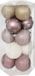 Atmosphera Kerstballen Champagne en Roze - 15 stuks - 5 cm - Kunststof
