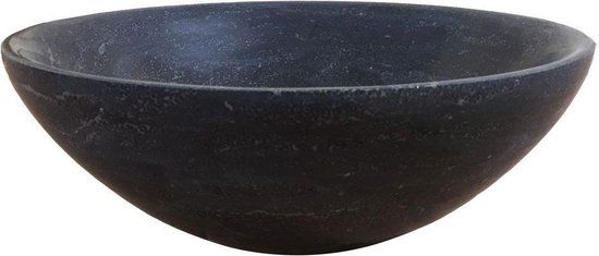 Wiesbaden B-stone Opzetwastafel Rond 32cm Zwart