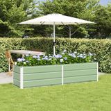 vidaXL Plantenbak pastelgroen 195 x 50 x 45 cm gegalvaniseerd staal