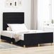 Maison Exclusive - Cadre de lit avec tête de lit noir 120 x 190 cm en tissu