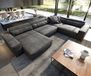DELIFE Woonkamerlandschap Sirpio XL kunstleer vintage antraciet 360x260 cm variabele rugleuning met 5 nierkussens en 2 sierkussens