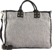 Campomaggi Schoudertas Shopper Shopping Bag Naturale + Oro + T / Grigio Grijs