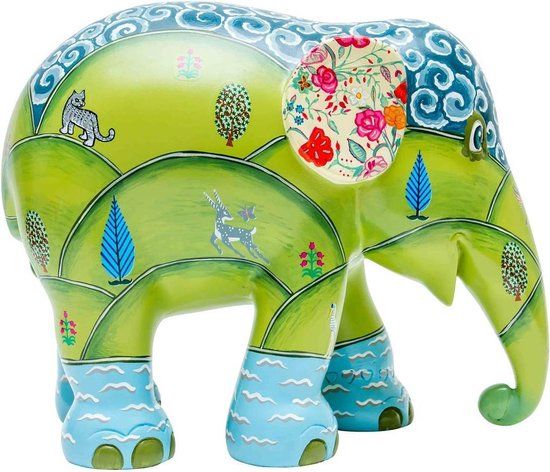 Van Vaibhav Elephant Parade Handgemaakt Olifantenstandbeeld - 15 cm - Multi