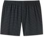 SCHIESSER Cotton Casuals boxer (1-pack) - heren boxershort jersey zwart met patroon