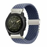 By Qubix Garmin By Qubix - Braided Nylon Band - 22mm Quickfit - Blauwgrijs
