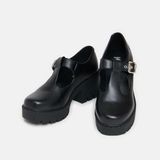Koi Kazuki Switch Mary Janes Hoge hak zwart PVC