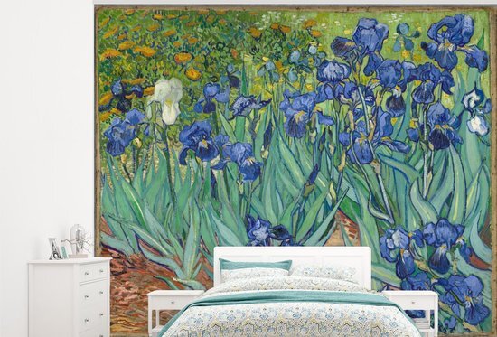 Nr1Wallpaper Behang - Fotobehang Irissen - Vincent van Gogh - Breedte 375 cm x hoogte 300 cm