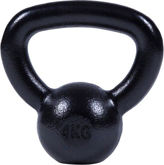 Gorilla Sports Kettlebell (4 kg) Gietijzer Zwart