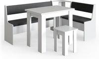 Vicco Roman Hoekbank set – 180 x 120 cm met tafel Wit