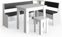 Vicco Roman Hoekbank set – 180 x 120 cm met tafel Wit