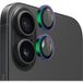 Blueo Film de protection pour caméra arrière Metal Frame pour Apple iPhone 16 Plus / 16, Verre trempé, Multicolore