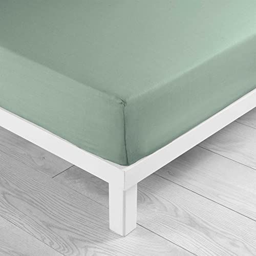 Douceur d'intérieur Lina Salie Fitted Sheet (90 x 190 cm), 100% Cotton
